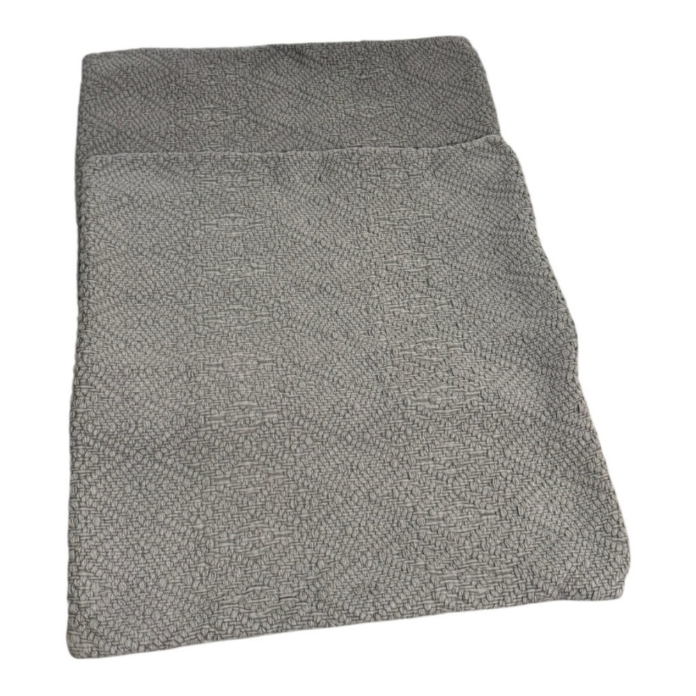 Pottery Barn 20x20 Pillow Covers Set of 2 Textured Cotton Linen Gray